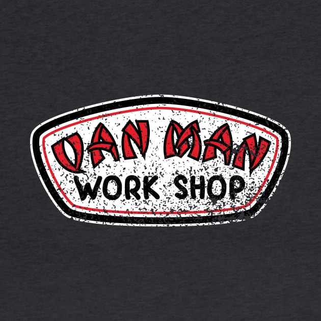 Van Man Work Shop, distressed by CampWestfalia